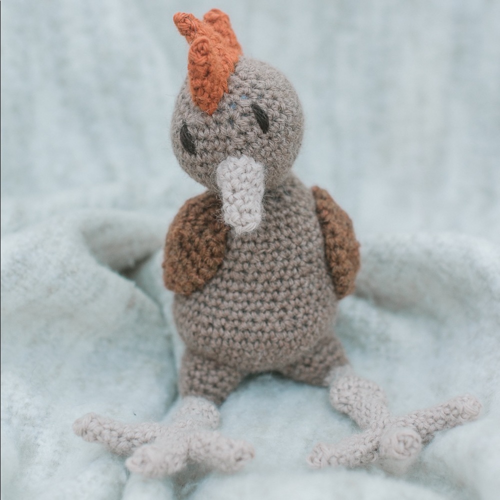 Handmade crochet animals.
